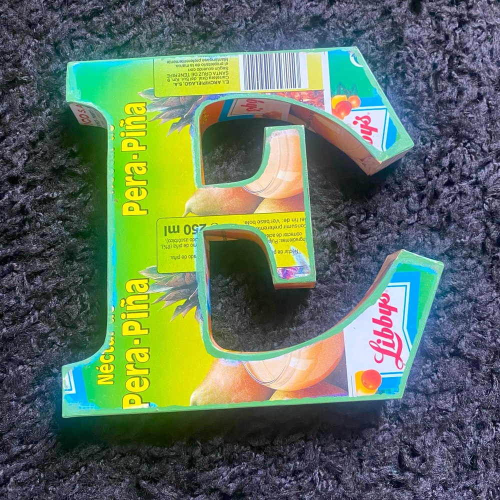 UO Recycled Letter “E”